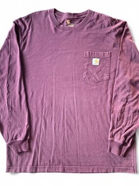 Vintage y2k Carhartt Long Sleeve Pocket Tee sz Large 24x29